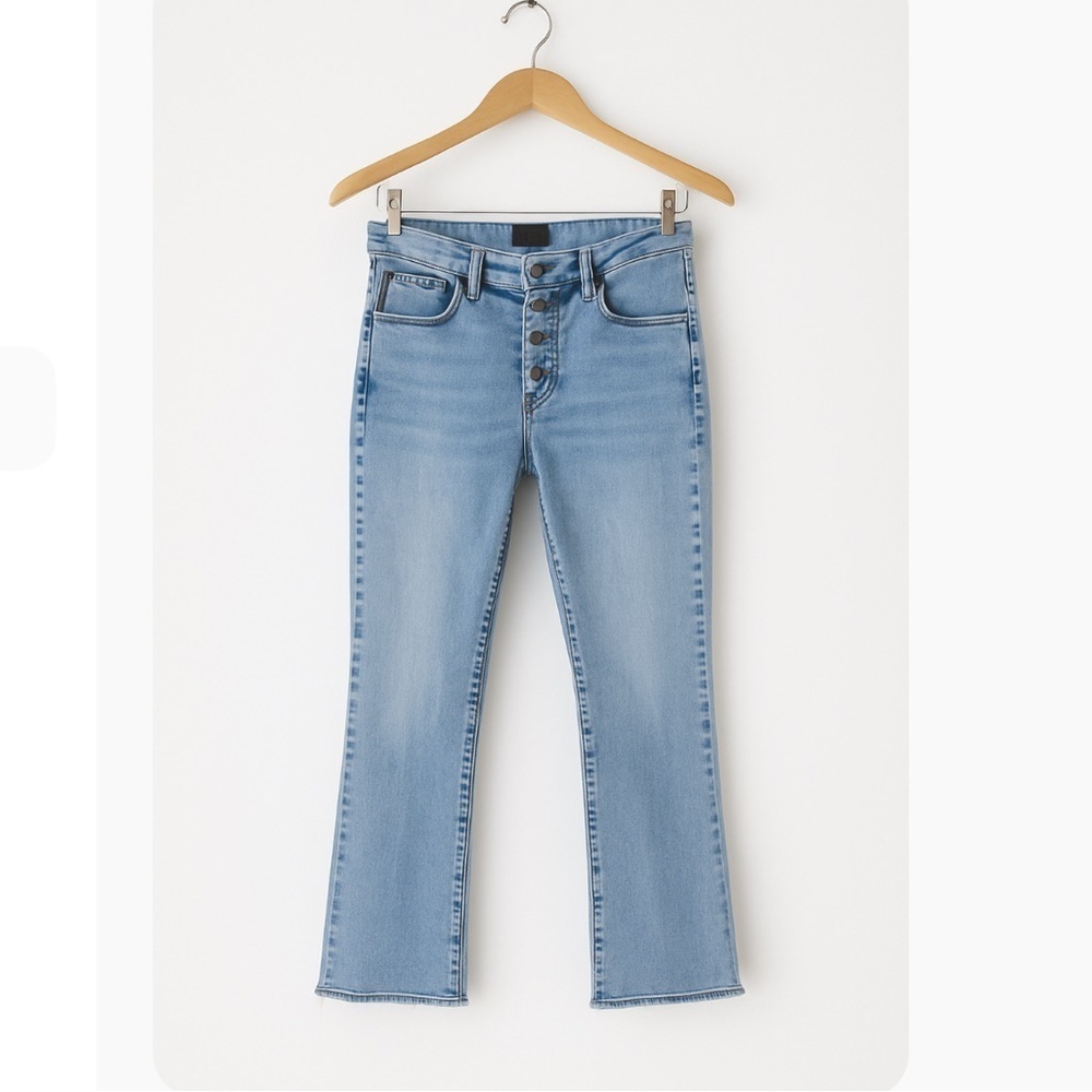 MOTHER Denim Insider Crop Step Fray Jeans – Not Guilty Wash – Size 26